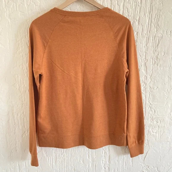 Columbia Orange Long Sleeve “Wild” Pullover Sweatshirt Shirt Size Medium - Picture 5 of 6